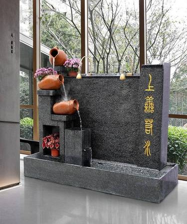 小型流水水幕墻陽(yáng)臺(tái)裝飾